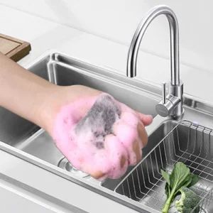 Metal Scouring Cleaning Pads for Dishes Pots Pans and Ovens Pre Soaped Steel Wool Soap Pads for Tough Kitchen Grease and Oil - Jiangsu Miaohong Environmental Protection New Material Co., Ltd. - China