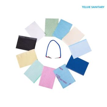 Disposable Dental Paper Bibs Sheets Tattoo Table Covers Clean Pad Tattoo Bib - HEFEI TELIJIE SANITARY MATERIAL CO., LTD. - China