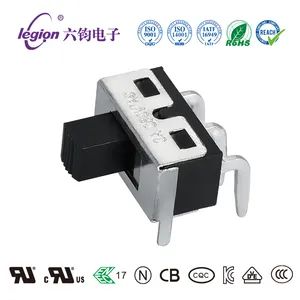 Legion Vs12-P15ibb-5 Toggle Switch Interruptor Mini Slide Switches 3pin Slide Switch Equipment Connector UL cUL - Dongguan Legion Electronic & Hardware Co., Ltd. - China