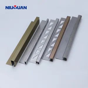 Fashion Decorative Strips Metal Stainless Steel Tile Trim Corners - Foshan Nanhai Niu Yuan Hardware Product Co., Ltd. - China