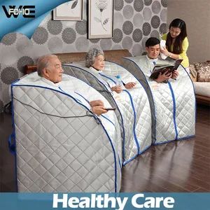 Outdoor Foldable Portable Far Infrared Shower Sauna Therapy Power 900W Brand Foho Port Ningbo Trademark FOHO Capacity 1 People - Yongkang FOHO Sport And Leisure Co., Ltd. - China