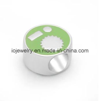 Custom Jewelry Company Logo Words Engraving Metal Beads - Guangzhou IO Jewelry Co., Ltd. - China