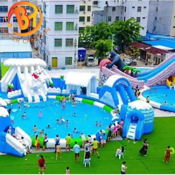 Kid Amusement Inflatable Bounce House with Swimming Pool Inflatable Water Parks - Henan Baite Amusement Equipment Co., Ltd. - China