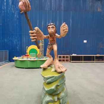 Motion-Sensing Interactive Art Sculpture Figure-Cultural Tourism Spot Fun Photo Device, Motion Detection Cartoon Portrait,Interactive Landscape Art Installation - Zigong Zhongqing Technology Co., Ltd. - China