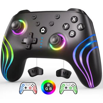 Cx-262 Bluetooth Gamepad with Colorful Light, Six-Axis Motion & Dual Vibration - Black - Colpoint Technology Limited - China