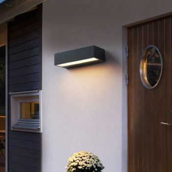 Nordic Minimalist Strip Wall Light Aluminum Outdoor Lighting Garden Wall IP65 Waterproof LED Wall Lamp - Anhui Baoyang Lighting Technology Co., Ltd. - China