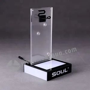 Custom High Quality Acrylic Headphone and Earphone Display with Metal Hook - Shenzhen Leshi Display Products Limited - China