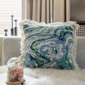 Throw Pillow Covers with Fringe Farmhouse Decorative Cushion Covers - Shaoxing City Xinlan Textile CO., LTD. - China
