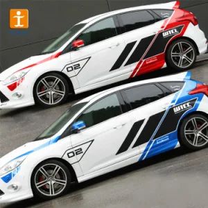 Car Auto Decorative Sticker Label Printing Origin China Material PVC Trademark TJ Pattern Custom Color Customized Type Car - Shanghai Tongjie Printing Production Co., Ltd. - China