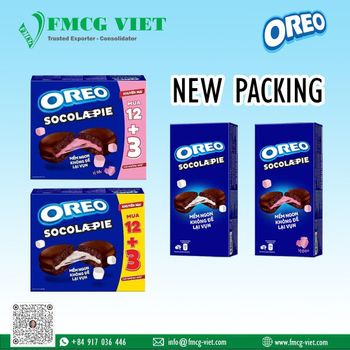 Oreo Chocolate and Strawberry Pie Cake with Marshmallow - FMCG VIET CO., LTD - Vietnam