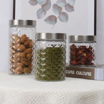 Hot Sale Kitchen Airtight Food Spice Glass Storage Jars Sugar Jars Glass Food Storage Container for Flour, Coffee, Cookies - Zibo Chuangxinzhe International Trade Co., Ltd - China