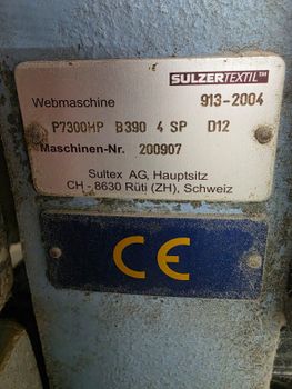 8 Sulzer P7300 HP Weaving Machines 360 CM AND 390 CM Pre-Owned Yes Width 360 Cm, 390 Cm Processing Type weaving Included Batcher - Al Rahma Co For Import And Export - Egypt