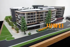 Architectural Scale Model Builder of Commercial Building with Wooden Base (JW-73) - Shanghai Juwei Scale Model Co., Ltd. - China