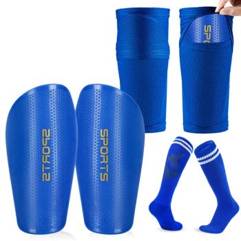 Three-Piece Set of Football Socks Children's Shin and Knee Guards Football Leg Guards and Sock Covers - Fuzhou Haomin Imp. & Exp. Co., Ltd. - China