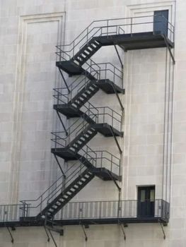 Black Mild Steel Zig Zag Staircases Color Black Shape Zig Zag Length 10 Feet Material Mild Steel Surface Type Polished Usage/Application - A S Fabricator - India