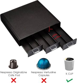 K Cup Organization Storage Drawer Maker K Cup Holder Sliding Tray Pull out Coffee Pod Organizer Rolling Stand Countertop Maker Stand Rack Drawer - Ningbo Medyard MEDICAL Devices Co., Ltd. - China