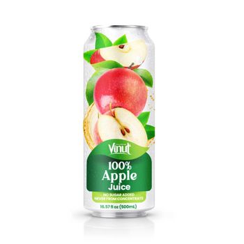 16.57 fl oz Vinut Apple Juice (no sugar added) Shelf Life 24 months Place of Origin Vietnam Certification BRC  ,  FDA  ,  FSSC22000  ,  GMP  ,  HACCP  ,  - Nam Viet F&B - Vietnam