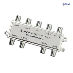 8 Way Antenna TV Wide Band Satellite CATV Splitters 5-2400MHz Satellite Splitter - ROHO CONNECTOR LIMITED - China