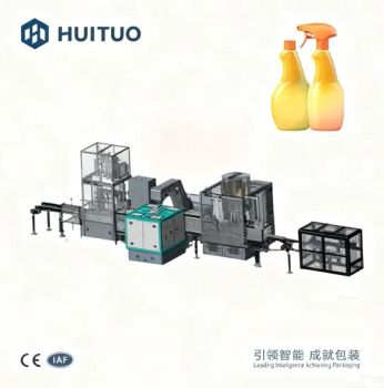 Automated Linear Filling & Rotary Capping Packing Packaging Line with 50ml-5L Bottle Type for Trigger Cleaners - Changzhou Huituo Technology Co., Ltd. - China
