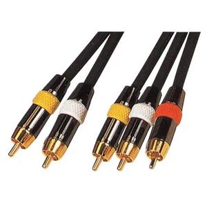 Audio/Video Cable CH42184 3RCA Premium Component 3.5mm Extension Male1.0m 2.0m 3.0m 4.0m 5.0m Audio Cables - Changzhou HITEK Electronics Co., Ltd. - China