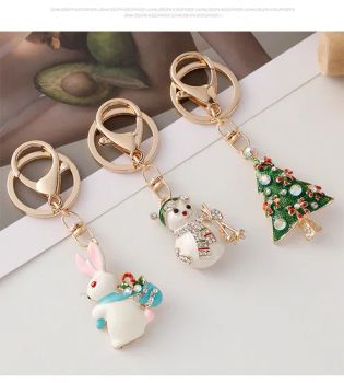 Christmas Series Keychains, Cute Christmas Tree Metal Keychains, Christmas Decorations - Taihua Hardware Plastic MFG., Co., Ltd. - China