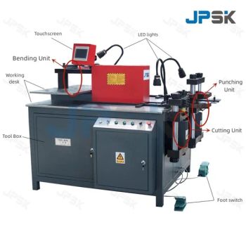 Jpsk-303esk Jingpeng Busbar Machine Copper Processing Machine for Punching, Cutting, and Bending - SHANDONG JINGPENG CNC MACHINERY CO., LTD. - China