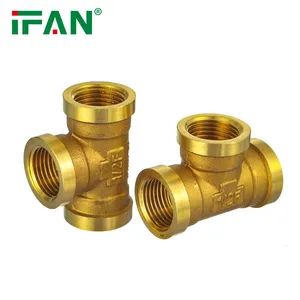 Ifan Free Sample Water Supply Brass Plumbing Fittings 1/2''-2''female Threaded Brass Fittings - Zhuji Fengfan Piping Co., Ltd. - China