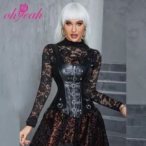 12 Pieces Plastic Bone Black Sexy Faux Leather Square Buckles Corset - Ohyeah Trade (Xiamen) Co., Ltd. - China