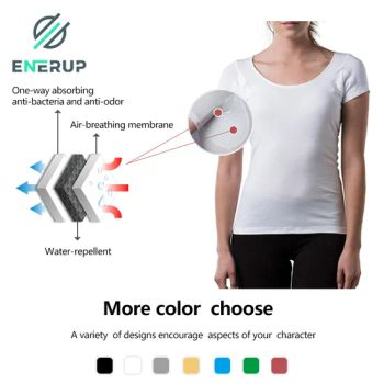 Womens Gym Crew Neck Undershirts White Cotton Sweat Proof T Shirt - Harvest SPF Textile Co., Ltd. - China