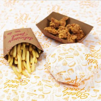 Custom Kraft Paper Food Trays Disposable Food Containers for Hot Dog Snack Fries Take Away Food Box - GUANGZHOU RICHER IMPORT AND EXPORT TRADE CO.,LTD. - China