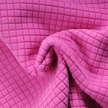 Polyester Check Jacquard Bonging Polar Fleece Fabric for Sweater - Shaoxing Ivan Textile & Garment Co., Ltd. - China