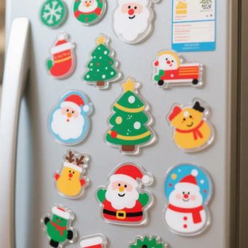 High Quality Eco-Friendly Customized PVC Refrigerator Santa Claus Christmas Tree Offset Printing Promotional Fridge Magnets - Anhui Magic Industry Co.,Ltd - China