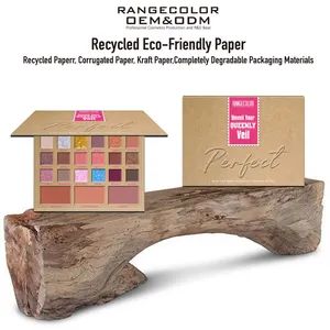 Completely Degradable Packaging Materials Palette Eyeshadow with Shimmer and Matte Color - Guangzhou Rangecolor Cosmetics Co., Ltd. - China