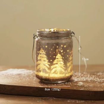 Sublimation Merry Christmas Gift LED Lights Christmas Decorations Glass Crafts - Baoying County Tongxingyong Glass Crafts Factory - China