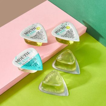 Custom Fresh Breath Oral Care Hotel Travel Disposable 15ml Mini Portable Jelly Cup Herbal Mint Flavor Mouthwash - Lmz (Jiangsu) Industrial Co., Ltd. - China