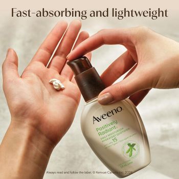 Aveeno Positively Radiant Daily Moisturizer SPF 15 - Face Lotion with Soy Formula for Dry Skin, Hypoallergenic 68mL - Njang Investments Limited - Kenya