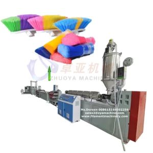 China Pet PP Brush Broom Filament Yarn Making Machine Origin China Price Negotiable HS Code 8477209000 Screw Single-Screw - Qingdao Zhuoya Machinery Co., Ltd. - China
