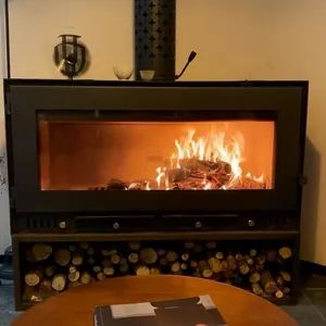 Christmas Biomass Fireplace Stove Gift Set with Decorative Logs Holiday Warmth - Qingdao Xingfu Energy Equipment Co., Ltd. - China