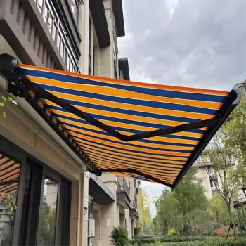 Customized Retractable Canopy Outdoor Full Cassette Retractable Awnings with LED Light - Mhua Group - China