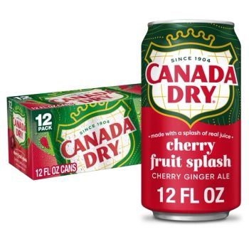 CANADA DRY FRUIT SPLASH CHERRY GINGER ALE CN, 12OZ/12PKX2 - A&A FOOD DISTRIBUTORS - United States