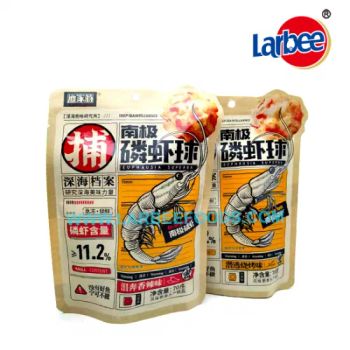 Delicious Ready to Eat Krill Ball Seafood Snack from Factory G.W.(Kgs) 5 Packaging Bag MOQ 100 Cartons Model NO. - LABIXIAOXIN(FUJIAN)FOODS INDUSTRIAL CO., LTD. - China