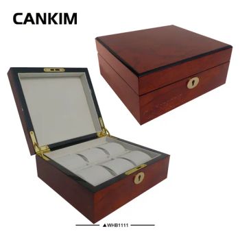 Mahogany Custom Luxury Watch Box Watch Box 6 Slots Watch Boxes & Cases with Lock - Guangzhou Cankim Co., Ltd - China