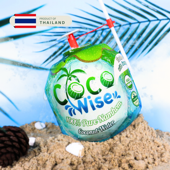 100% Fresh Young Nam Hom Coconut with Straw (Easy-Open) - TRIPLET Fresh CO.,LTD. - Thailand