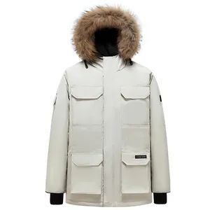 Men's Fashion Duck Down Windproof Animal Fur Hood Winter Outdoor Down Jacket - Isaiah Trading (Linyi) Co., Ltd. - China