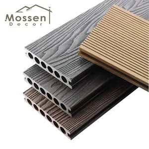 Outdoor Landscaping Flooring High Hardness Heavy-Duty Embossed Wood Plastic Composite WPC Decking - Foshan Mossen Decor Co., Ltd - China