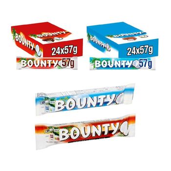 Bounty Coconut Milk Chocolate Bars Bulk Box, 24 Bars of 57g -  CALIPSO POLSKA SP Z OO  - Poland