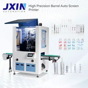 Durable Automatic Screen Printer with Flame Treatment and UV System for Plastic Tube Barrel Bottles - Liuzhou Jiexin Machinery Co., Ltd. - China