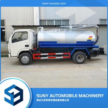 4 Cbm Dongfeng Vacuum Fecal Sewage Suction Tanker Trucks Axle 2t/4t Gvw 7500kg Fuel Diesel Payload 1-4t Origin China Condition - Hubei Suny Automobile and Machinery Co., Ltd. - China
