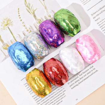 Factory Wholesale Stylish Metallic Colorful Balloon String Shiny Gift Wrapping Ribbons for Wedding & Birthday Party Decorations - Dongguan Hongxing Handicraft Co., Ltd. - China