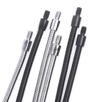 High Quality 10 20 30 40cm LED Gooseneck M4 Black Silver Microphone Positioning Hose Two External Teeth M4 Flexible Snake Tubes - Dongguan Xin Guang Hong Metal & Plastic Co., Ltd. - China